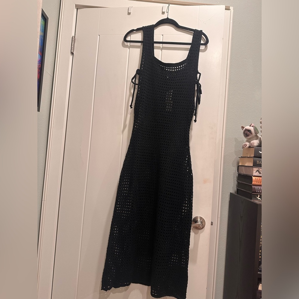 Urban Outfitters Black Crochet Dress
